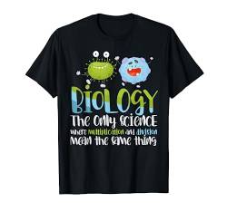 Mikrobiologie Naturwissenschaft Geek Geschenk Biologie T-Shirt von Wissenschaft Biologielehrer Geschenk Biologe