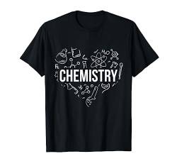 Wissenschaft Liebe Chemiker Herz Labor Nerd Chemie T-Shirt von Wissenschaftler Chemie Shirts