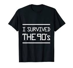 I SURVIVED THE 90's - Retro 90er Jahre T-Shirt von Wisst Ihr Noch