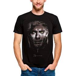 Witcher Herren T-Shirt Geralt Portrait Baumwolle schwarz - M von Witcher