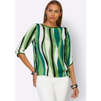 Witt Weiden Damen Bluse ecru-apfel-gemustert von Witt