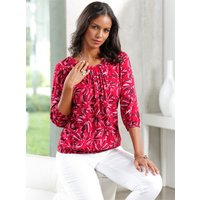 Witt Weiden Damen Bluse rot-graphit-bedruckt von Witt