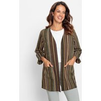 Witt Weiden Damen Blusenjacke camel-ecru-bedruckt von Witt