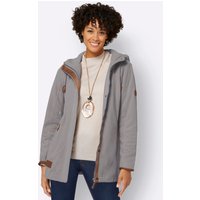 Witt Weiden Damen Fleece-Jacke steingrau-meliert von Witt