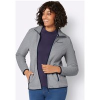 Witt Weiden Damen Fleecejacke grau-meliert von Witt