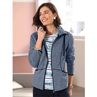 Witt Weiden Damen Fleecejacke jeansblau-meliert von Witt