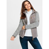 Witt Weiden Damen Fleecejacke taupe-ecru-meliert von Witt