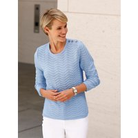 Witt Weiden Damen Langarm-Pullover eisblau von Witt