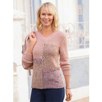 Witt Weiden Damen Langarm-Pullover hortensie-taupe-gemustert von Witt