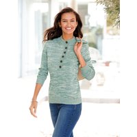 Witt Weiden Damen Langarm-Pullover jade-ecru-meliert von Witt