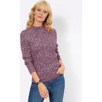 Witt Weiden Damen Langarm-Pullover violett-ecru-meliert von Witt