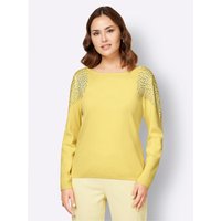 Witt Weiden Damen Langarm-Pullover zitrone von Witt