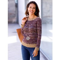 Witt Weiden Damen Pullover burgund-meliert von Witt