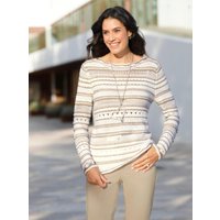 Witt Weiden Damen Pullover ecru-beige-gemustert von Witt