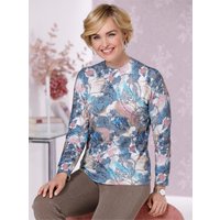 Witt Weiden Damen Pullover grau-mauve-bedruckt von Witt