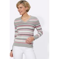 Witt Weiden Damen Pullover grau-rosé-gestreift von Witt