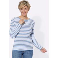 Witt Weiden Damen Pullover himmelblau-weiß-geringelt von Witt