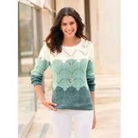 Witt Weiden Damen Pullover jade-ecru-gemustert von Witt