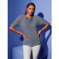 Witt Weiden Damen Pullover jeansblau-ecru-meliert von Witt