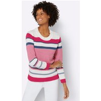 Witt Weiden Damen Pullover pink-ecru-geringelt von Witt