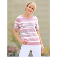 Witt Weiden Damen Pullover rosé-ecru-geringelt von Witt