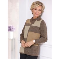 Witt Weiden Damen Pullover schoko-sand-gemustert von Witt