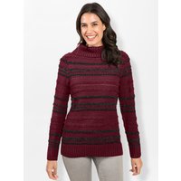 Witt Weiden Damen Rollkragenpullover dunkelrot-meliert von Witt