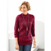 Witt Weiden Damen Stehkragenpullover rot-meliert von Witt