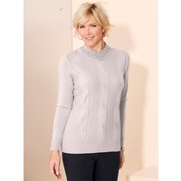 Witt Weiden Damen Stehkragenpullover stein-meliert von Witt