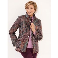 Witt Weiden Damen Steppjacke burgund-aquapetrol-bedruckt von Witt