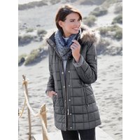 Witt Damen Steppjacke mit Reißverschluss-Seitenschlitzen, grau von Witt