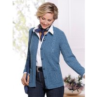 Witt Weiden Damen Strickjacke mittelblau-meliert von Witt