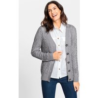 Witt Weiden Damen Strickjacke steingrau-meliert von Witt