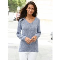 Witt Weiden Damen Strickpullover blau-meliert von Witt