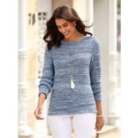 Witt Weiden Damen Strickpullover rauchblau-meliert von Witt