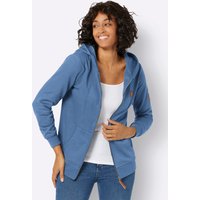 Witt Damen Sweatjacke, mittelblau von Witt