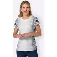 Witt Weiden Damen T-Shirt marine-rosé-gemustert von Witt