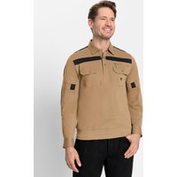 Witt Herren Langarm-Poloshirt, camel von Witt