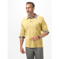 Witt Weiden Herren Langarm-Poloshirt gelb von Witt