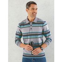 Witt Weiden Herren Poloshirt grau-gestreift von Witt