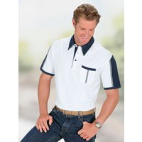 Witt Herren Poloshirt, weiß-marine von Witt