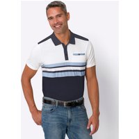 Witt Herren Poloshirt, weiß-nachtblau von Witt