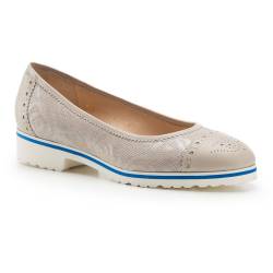 Wittchen Ballerina Beige Obuwie Nabuk von Wittchen