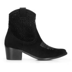 Wittchen Cowboy-Stiefelette Schwarz Obuwie Wildleder von Wittchen