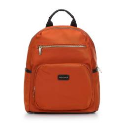 Wittchen Damenrucksack Aus Nylon Mit Vordertaschen Orange Young Nylon von Wittchen