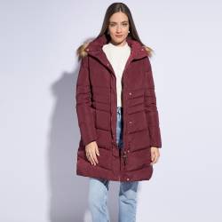 Wittchen Gesteppte Daunenjacke Mit Kapuze Für Damen Dunkelrot Odzież Polyester von Wittchen