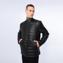 Wittchen Gesteppte Herrenjacke Aus Öko-Leder Schwarz Odzież Kunstleder von Wittchen