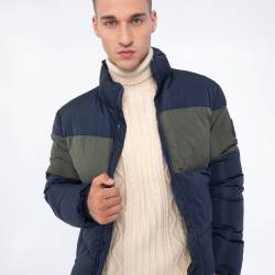 Wittchen Gesteppte Herrenjacke Dunkelblau-Grün Odzież Polyester von Wittchen