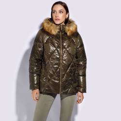 Wittchen Gesteppte Trapezförmige Daunensteppjacke Für Damen Grün Odzież Polyester von Wittchen