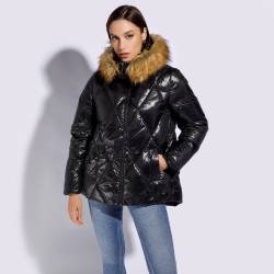 Wittchen Gesteppte Trapezförmige Daunensteppjacke Für Damen Schwarz Odzież Polyester von Wittchen